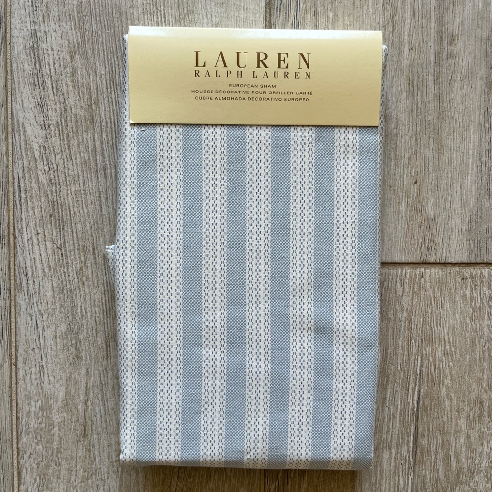 Lauren Ralph Lauren European Sham (Harbor Island Paisley Chambray Blue)